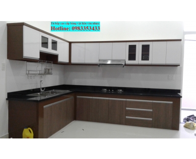 Tủ bếp bằng nhựa phủ laminate